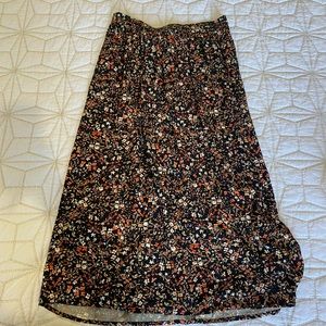 Floral midi skirt